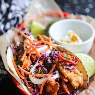 Loaded Fried Chicken Curry Tacos Recipe | SideChef