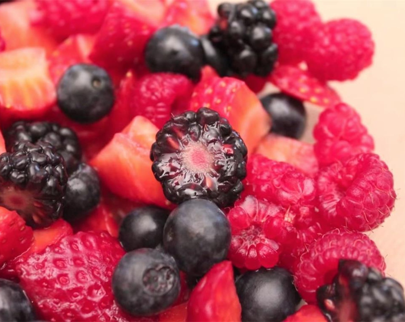 step 2 Chop, and toast the Walnut (1 cup). Chop the Fresh Mixed Berries (1 1/2 cups) and set aside.