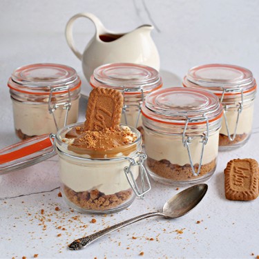 No Bake Biscoff Cheesecake Jar Recipe | SideChef