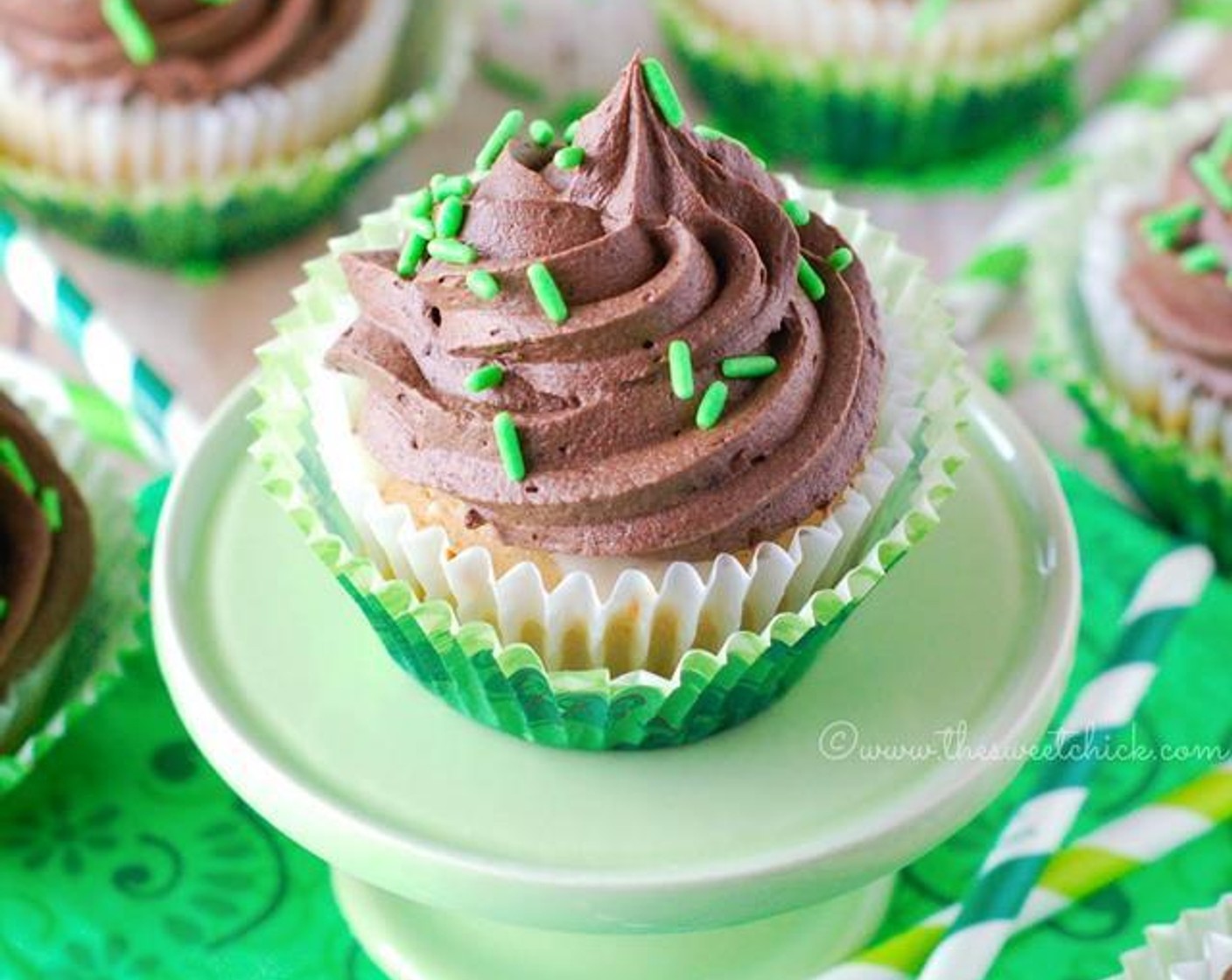 Triple Irish Cupcakes