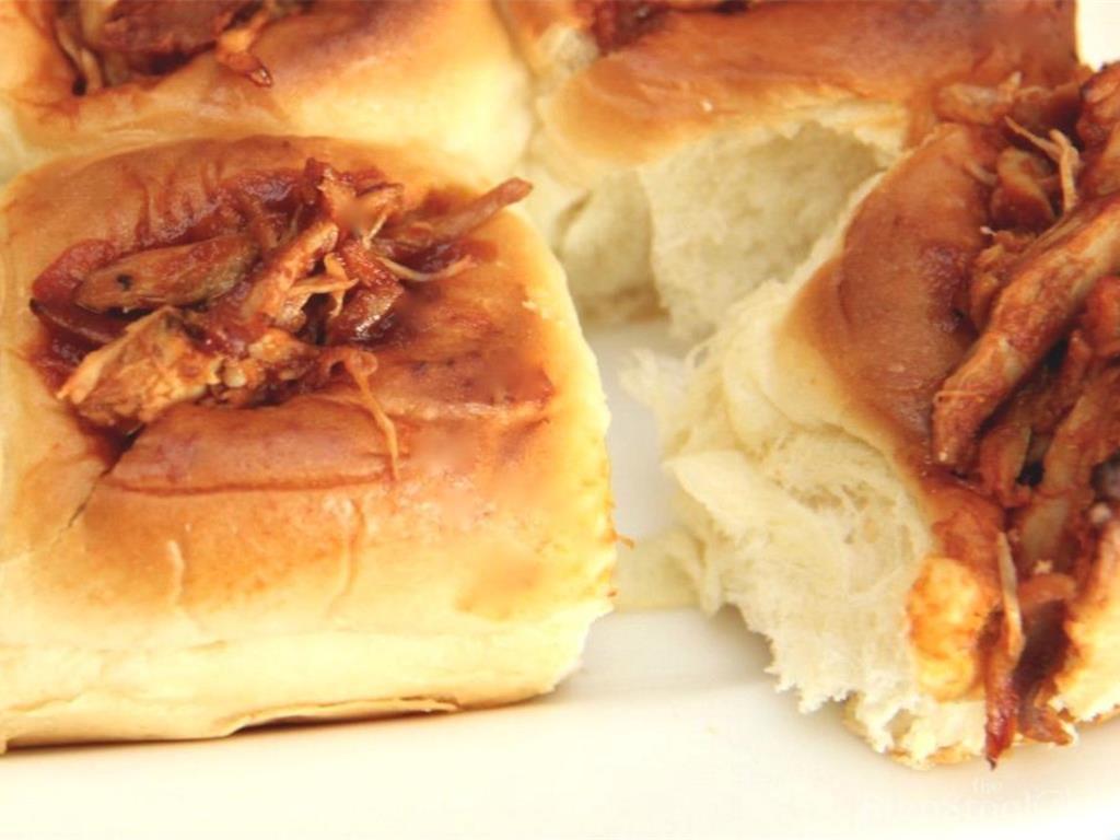 Step 6 of Pull Apart BBQ Chicken Sliders Recipe: Serve and enjoy!