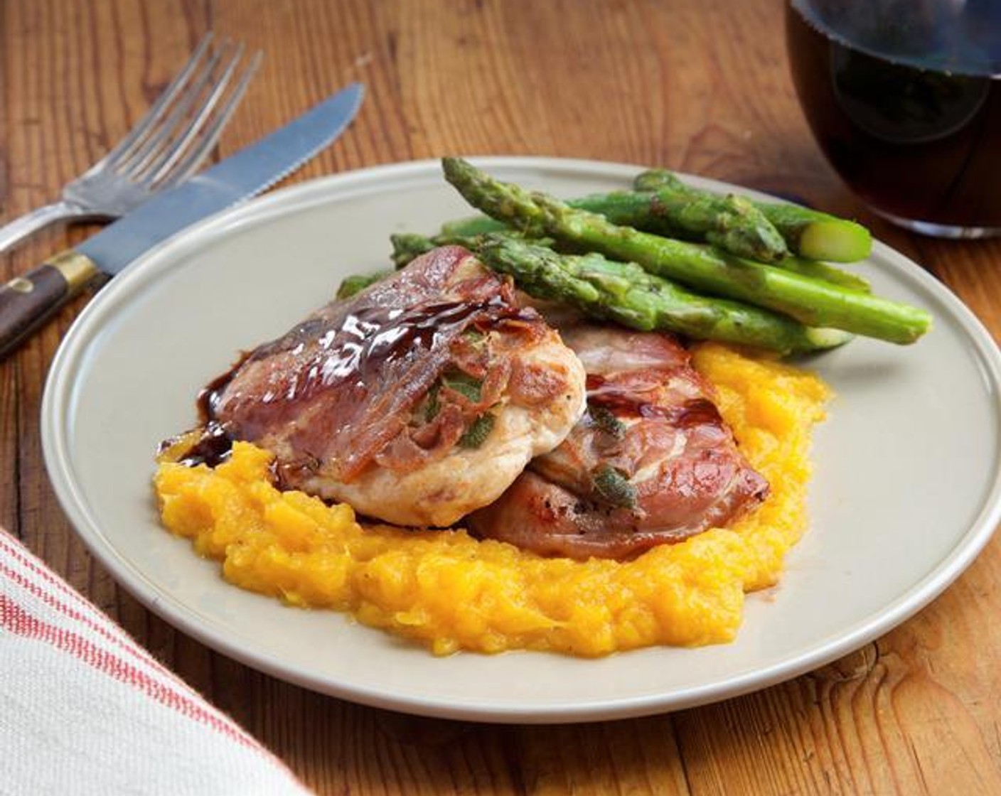 Turkey and Prosciutto with Port Wine Glaze