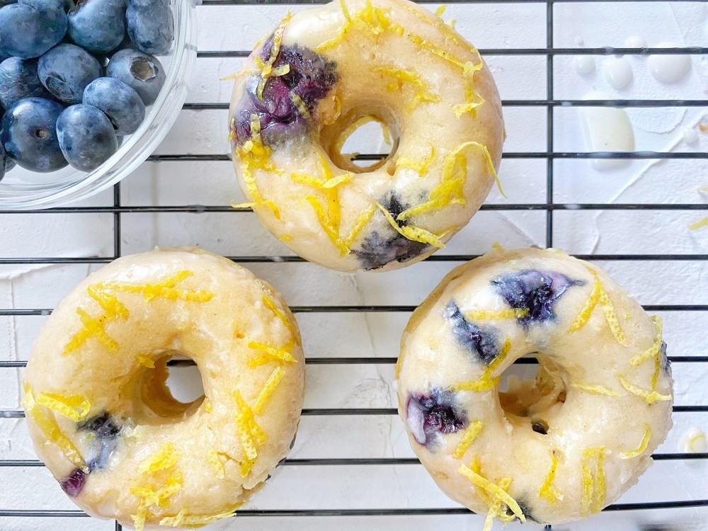 Vegan Blueberry Lemon Donuts-image