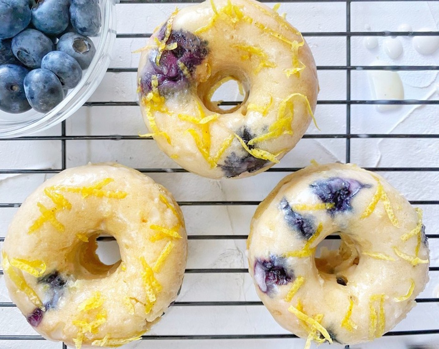Vegan Blueberry Lemon Donuts