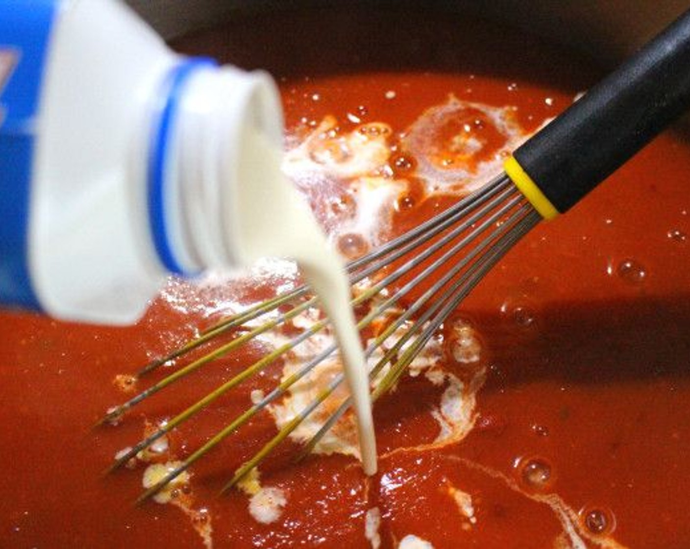 step 5 Add Heavy Cream (2 cups), and check and adjust the seasoning as desired.