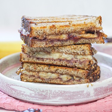 Grilled Peanut Butter Banana Sandwich Recipe | SideChef