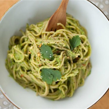 Avocado-Cilantro Cream Angel Hair Recipe | SideChef