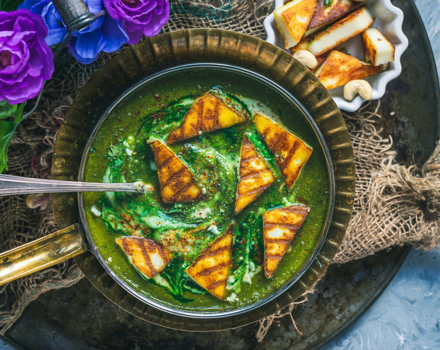 step 10 Add the grilled paneer just before serving. This palak recipe tastes best with any flatbread or steamed rice.