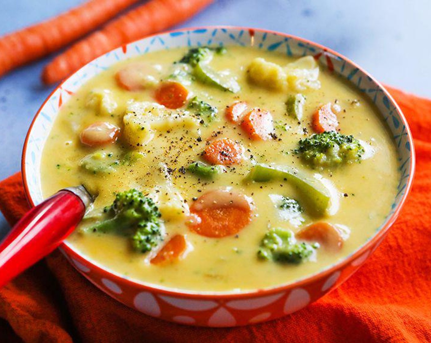 Cheesy Vegetable Soup