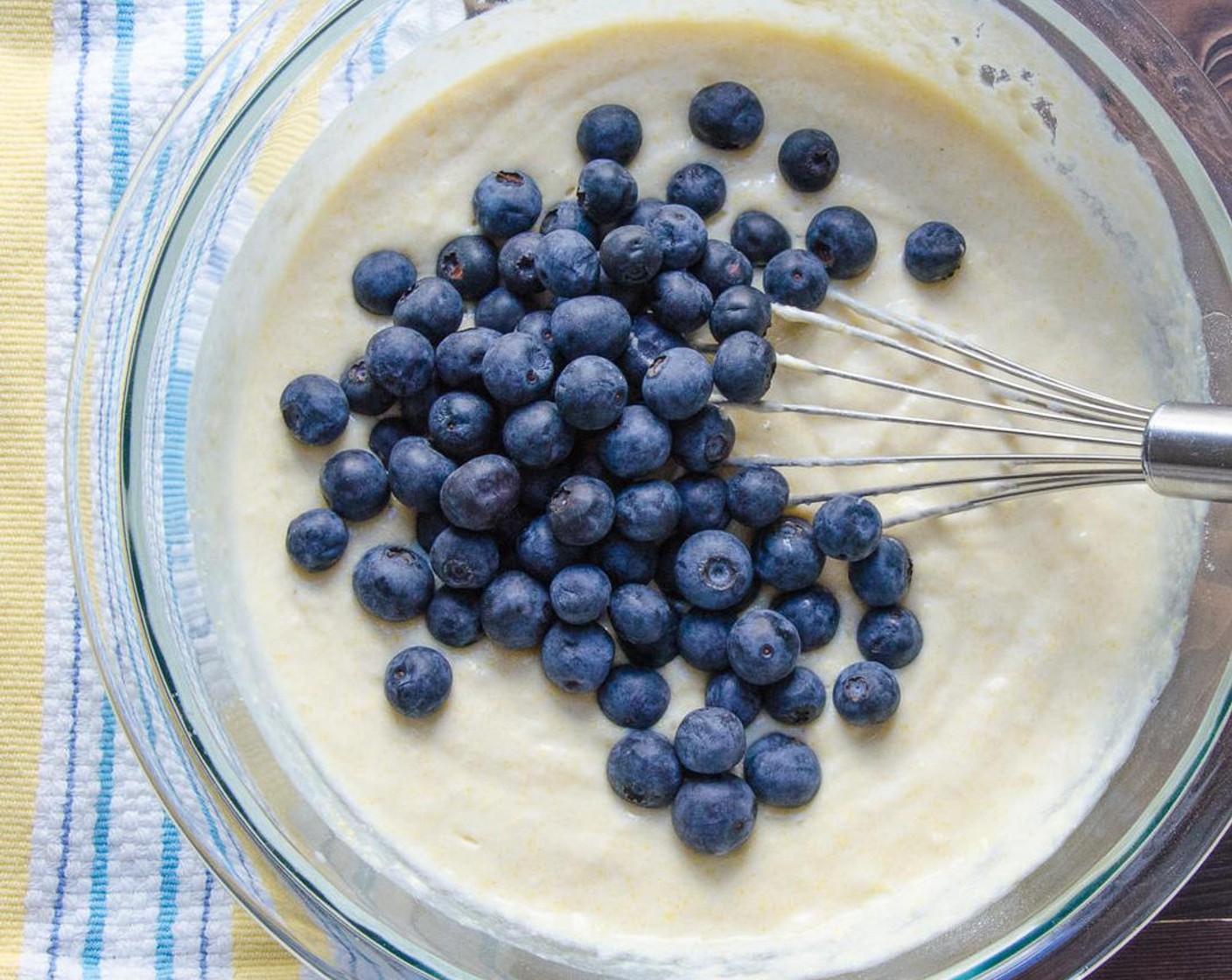 step 4 Add in Fresh Blueberry (1 cup) and zest of the Lemon (1) and mix well.