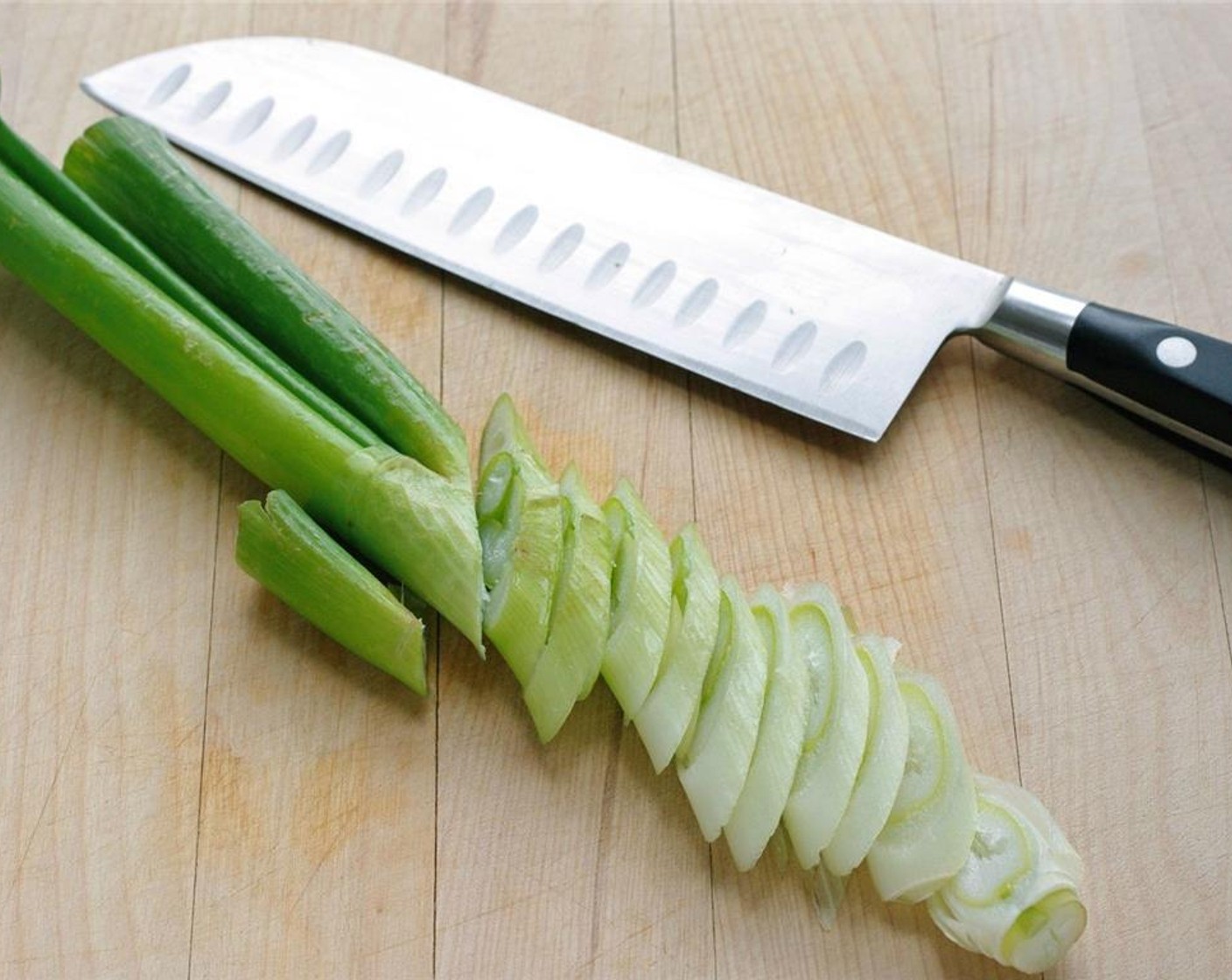 step 7 Slice the Leek (1 stalk).