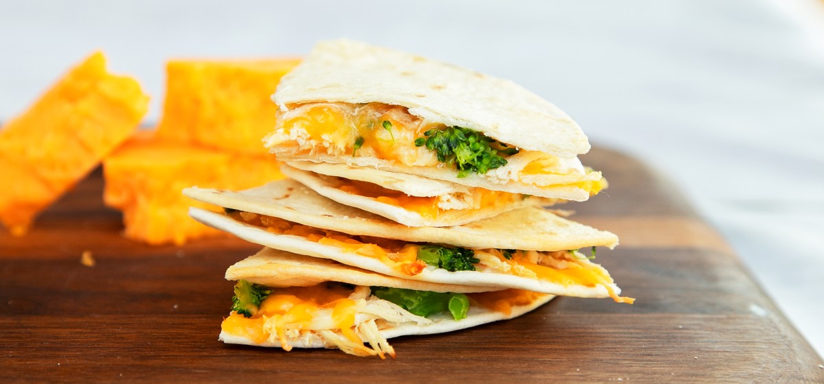 Chicken & Broccoli Quesadilla Recipe | SideChef
