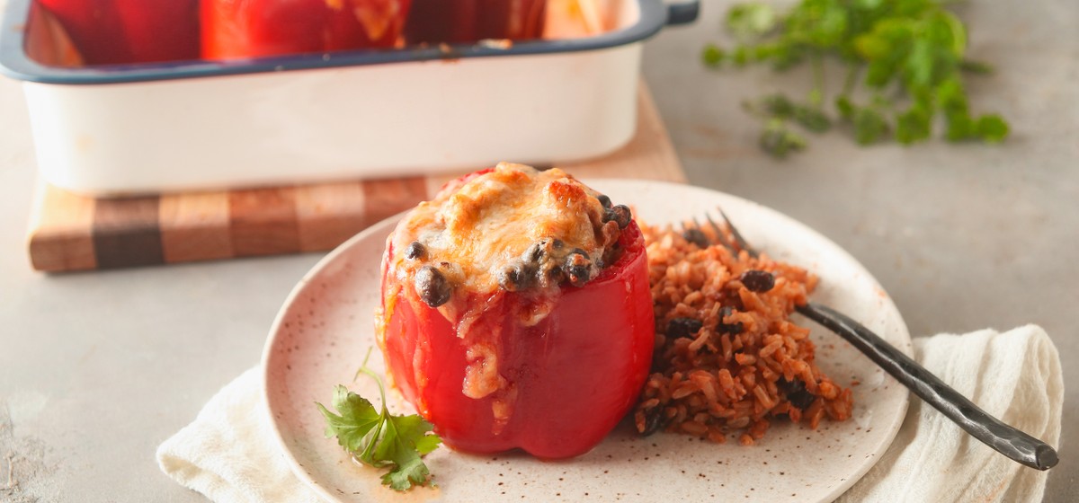 Enchilada Stuffed Peppers Recipe SideChef