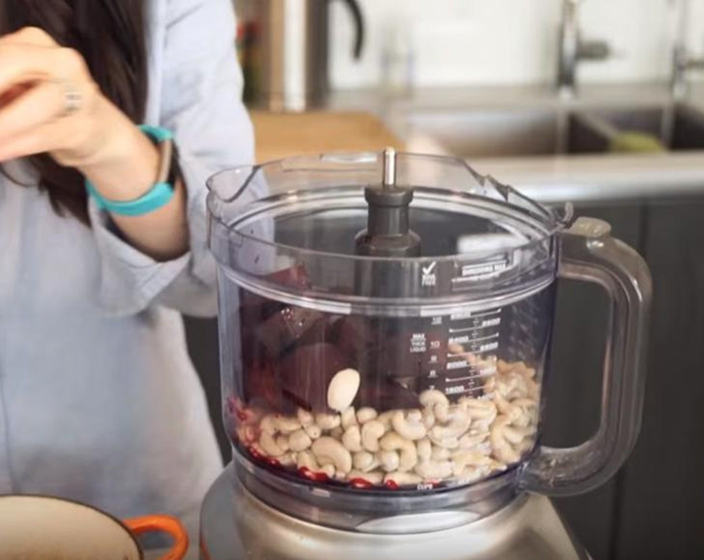 step 3 Let the Cashew Nuts (2 cups) soak in water for three hours. After done, in a food processor combine beets, cashews, Garlic (1 clove), Extra-Virgin Olive Oil (1/4 cup), Lemon (1), Sea Salt (1/2 tsp) and Ground Black Pepper (to taste). Blend until smooth or desired consistency. Store in an airtight container for up to a week.