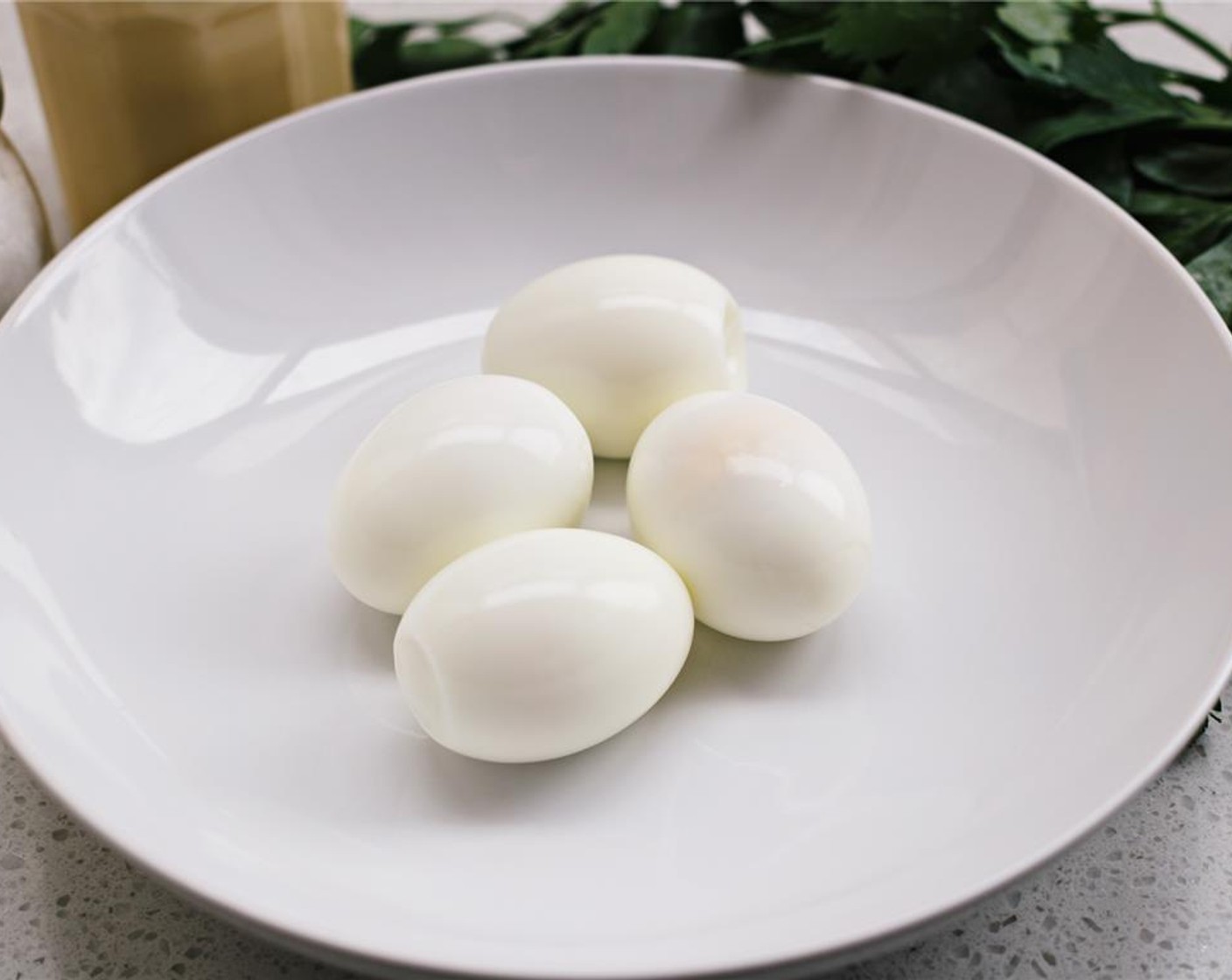 step 2 Turn off the heat, cover, and let sit for 8 to 10 minutes. Drain the water, cool the eggs in ice water and peel.