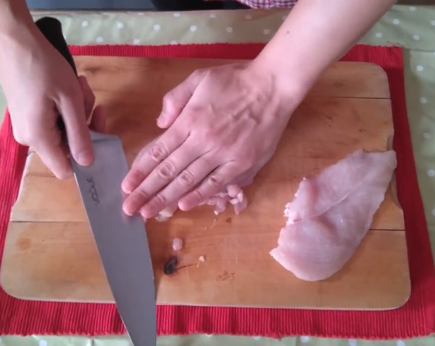 step 1 Butterfly the Chicken Breasts (2) to make fillets.