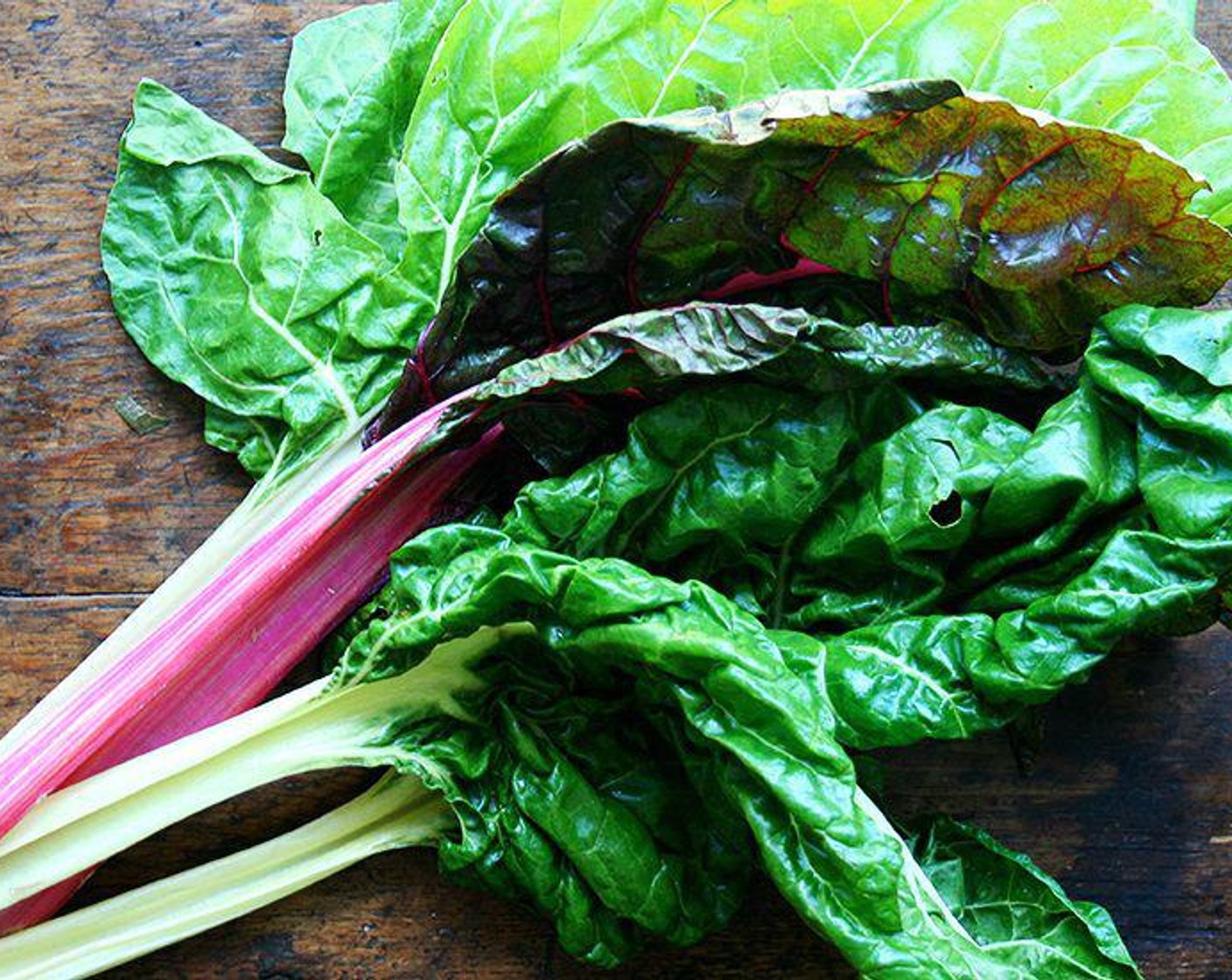 step 1 Wash and dry the Chard (1 bunch). Remove the stems from the leaves. Stack a few of the leaves on top of each other, roll them like a cigar and cut the cigar into thin, 1/8-inch ribbons. Repeat until all the leaves are shredded. Put the leaves into a large salad bowl.