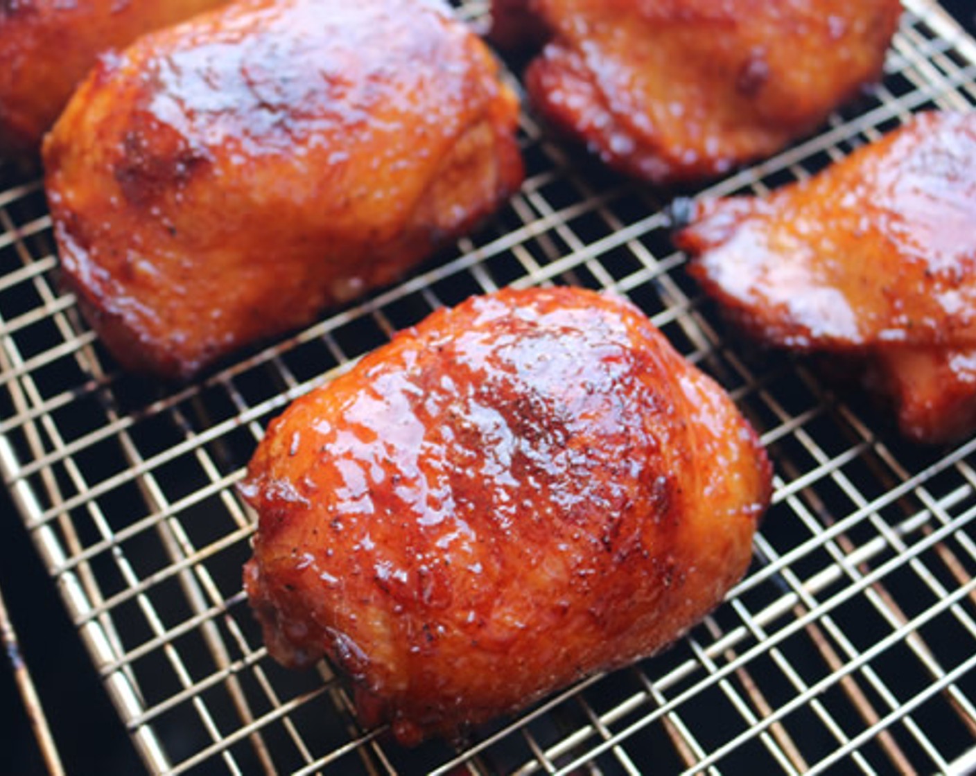 step 11 Apply additional glaze to the thighs with a brush and cook for 10 minutes.