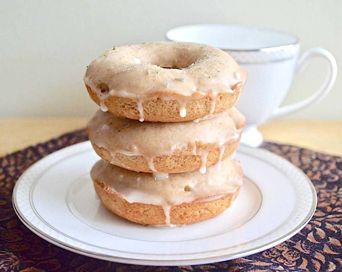 Spiced Floral Lemon Donuts