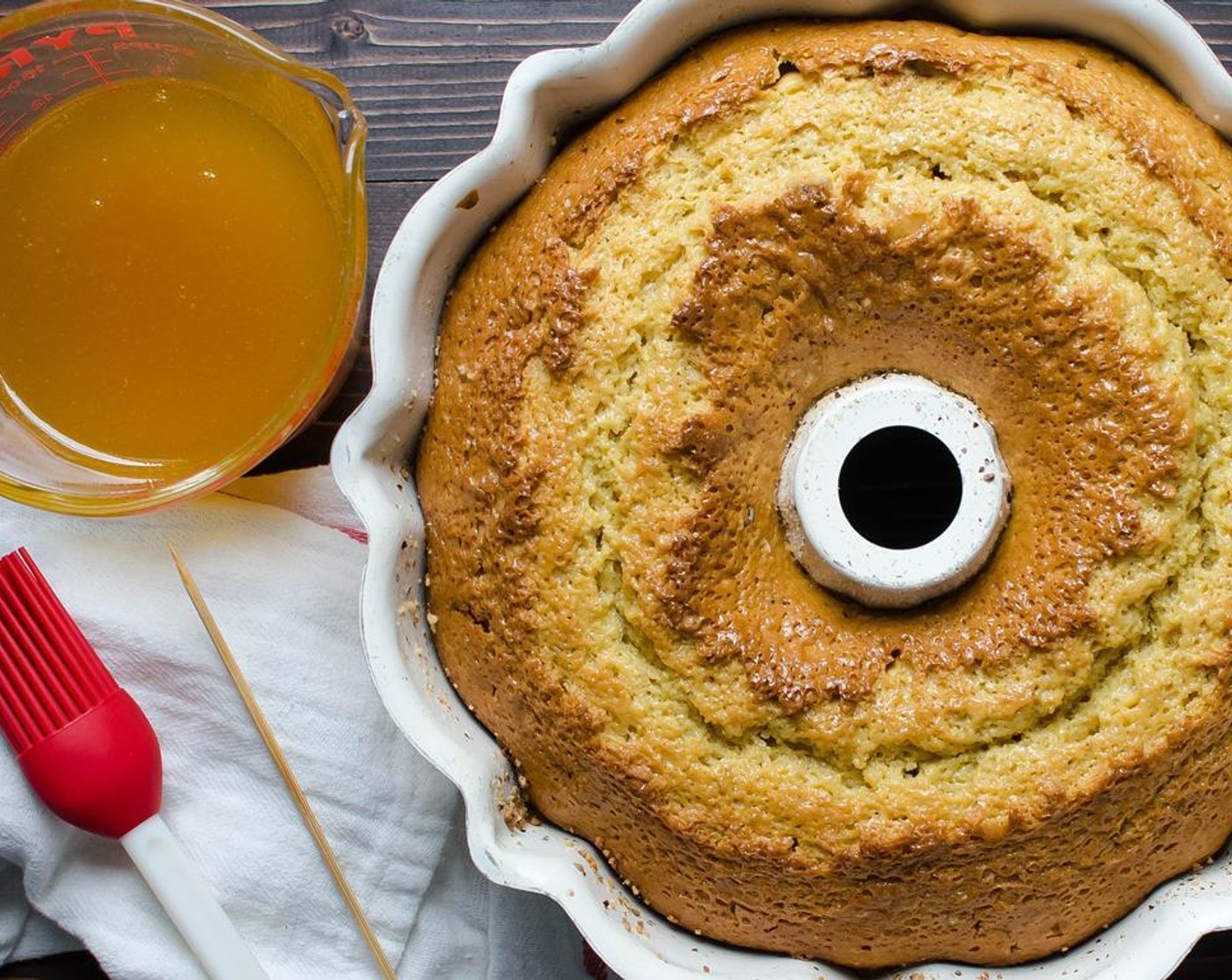 step 9 Transfer the batter to the prepared cake pan and bake for 50-60 minutes in the center of the oven.