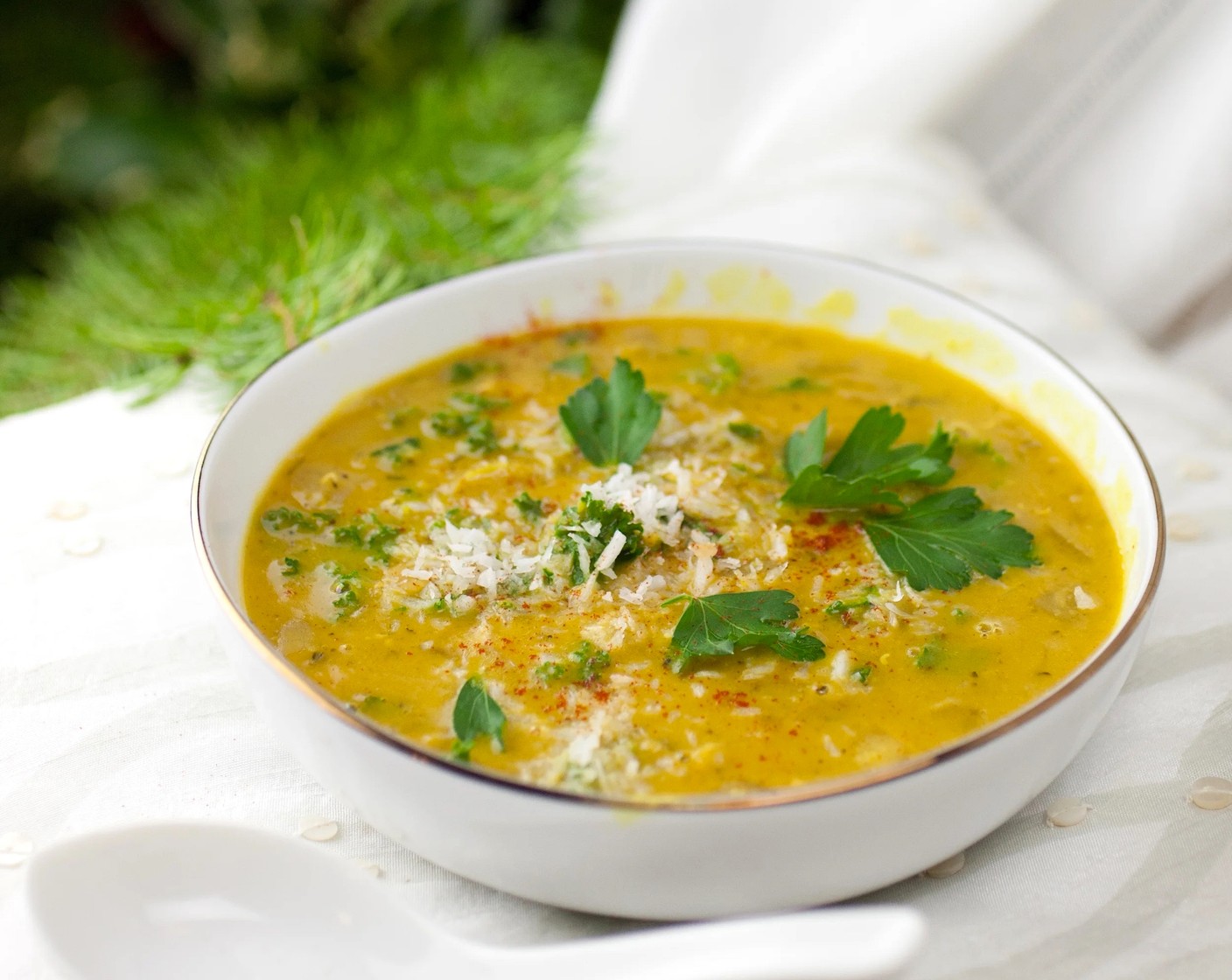 Creamy Spiced Coconut Lentil Soup