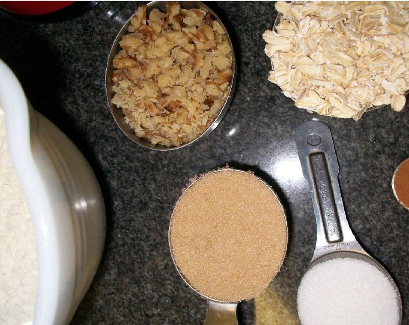 step 2 Combine All-Purpose Flour (1 cup), Baking Soda (1/2 tsp), Ground Cinnamon (1 tsp), Ground Nutmeg (1/4 tsp), and Salt (1/4 tsp) in one bowl.