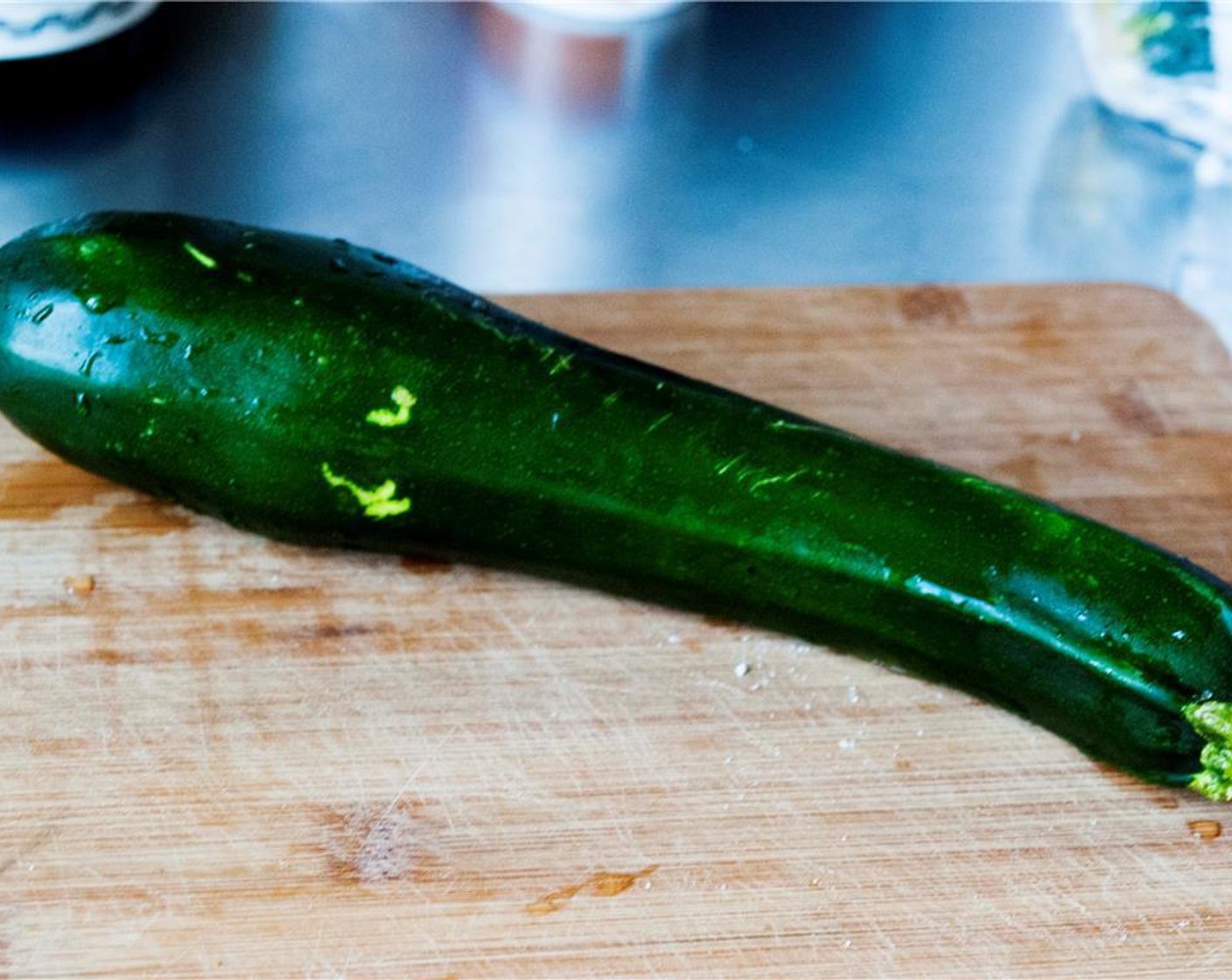 step 5 Meanwhile, wash the Zucchini (2).