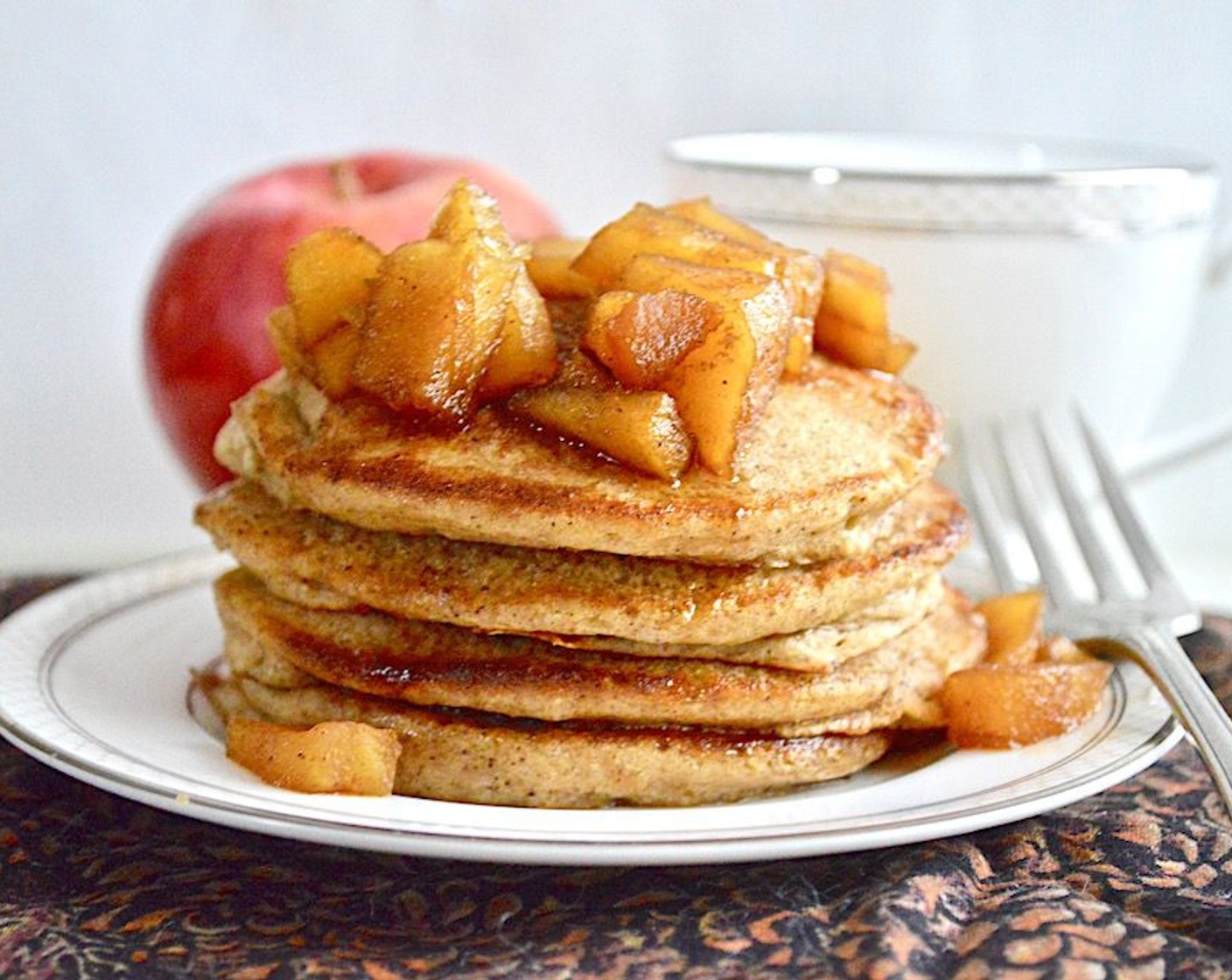 step 10 Plate them as you cook them in batches and then add a generous amount of the apple syrup on top. Serve immediately and enjoy!!