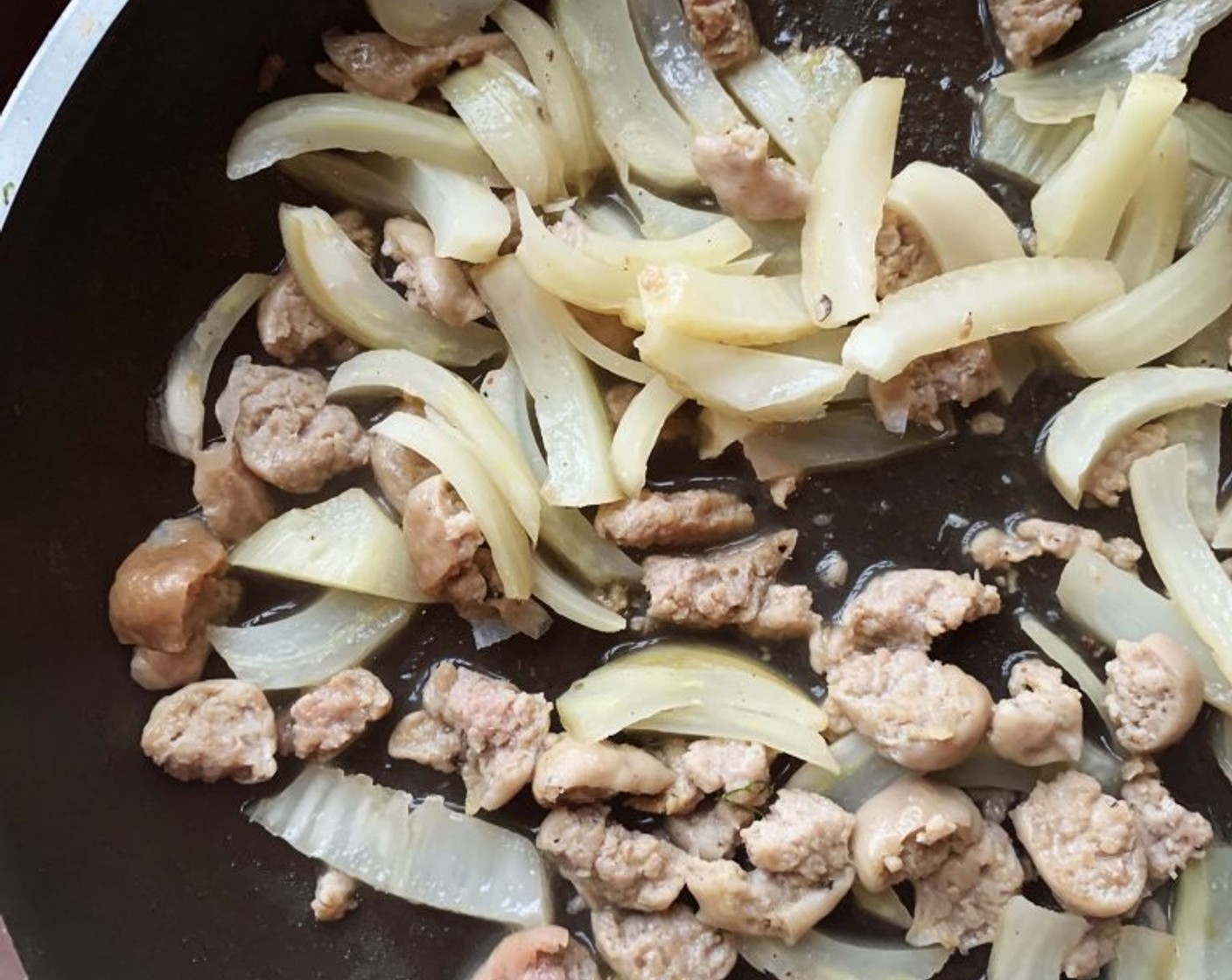 step 3 Pour in the Dry White Wine (1/4 cup), turn on high heat, and let it evaporate. Next, add the fennel, season with Salt (to taste) and Ground Black Pepper (to taste), pour in 1/2 cup of water, and let it simmer, allowing the fennel to tender up. Lastly, add some freshly chopped Fennel Leaves (to taste).