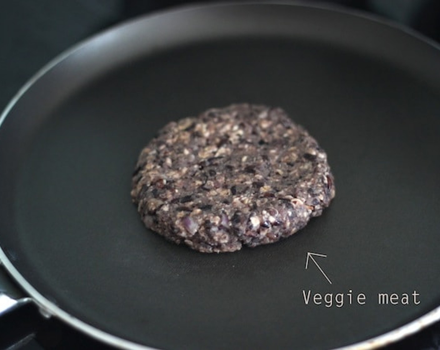 step 12 Use a non stick pan, stir-fry the Veggie burger with medium high heat and cook until the surface turns a little brown.