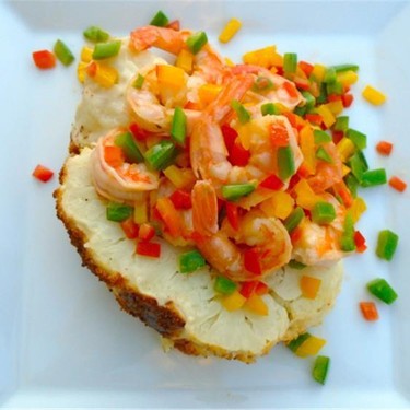 Baked Cauliflower and Confetti Shrimp Recipe | SideChef
