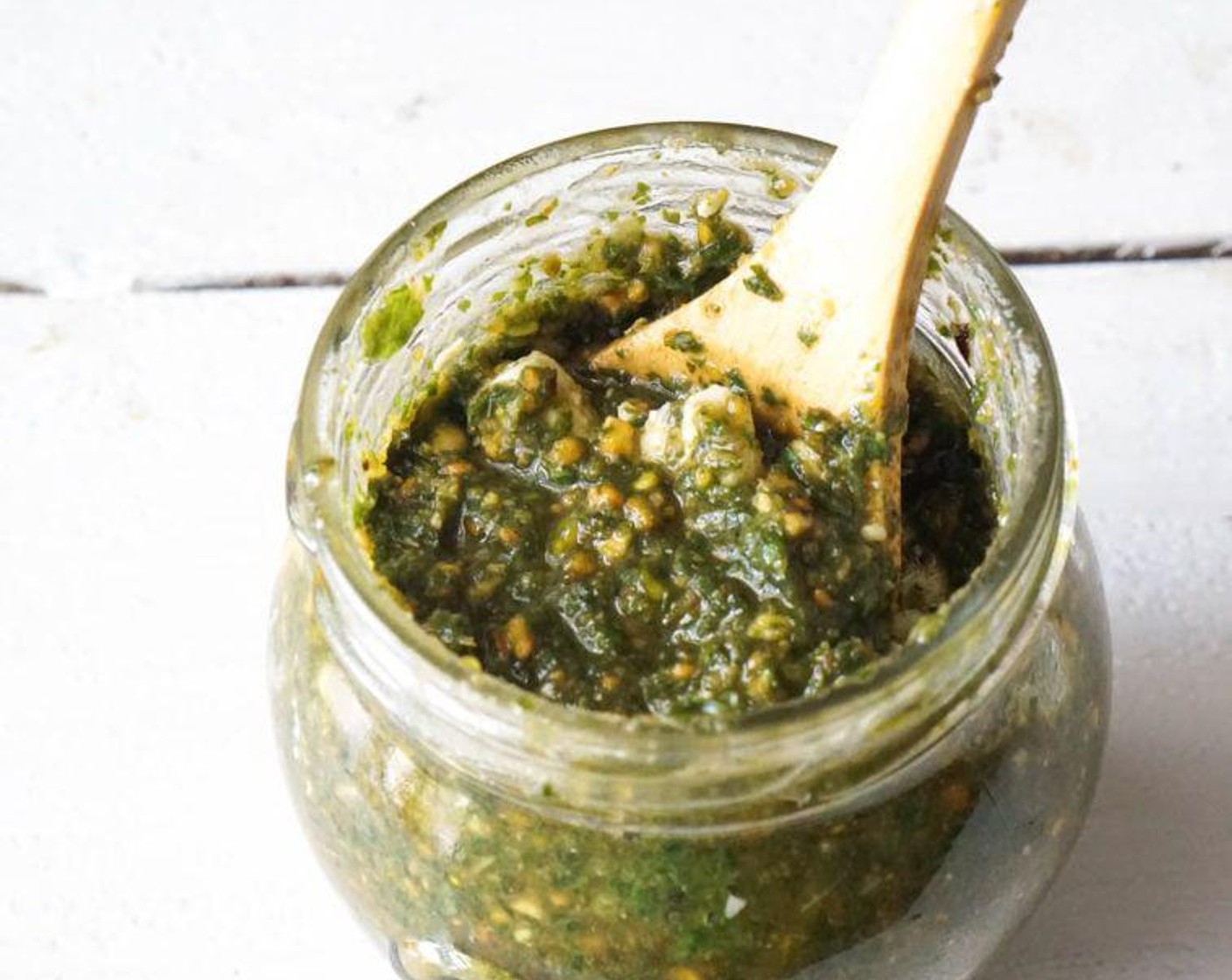 Mint and Pistachio Pesto with Feta