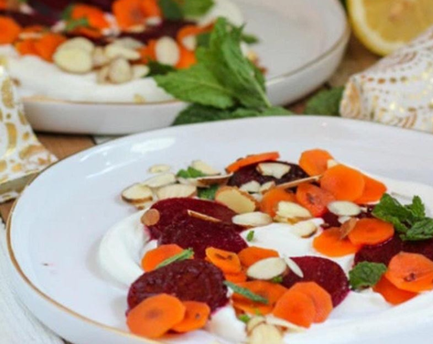 Roasted Beet Salad with Pickled Carrots