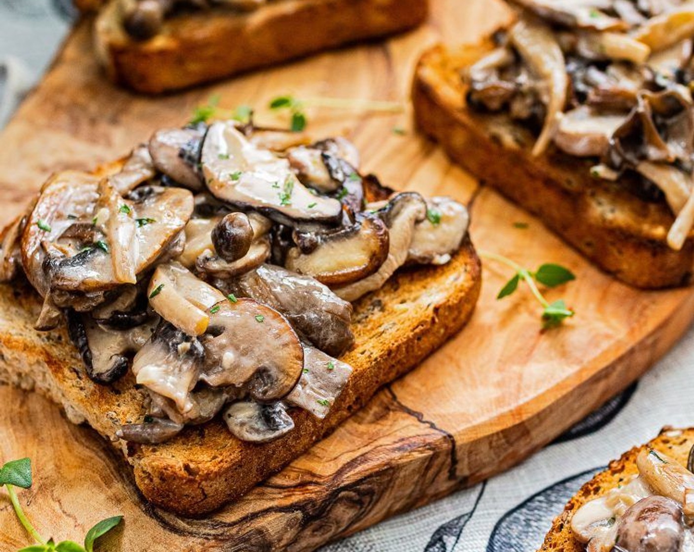 Creamy Coconut Wild Mushroom Toast