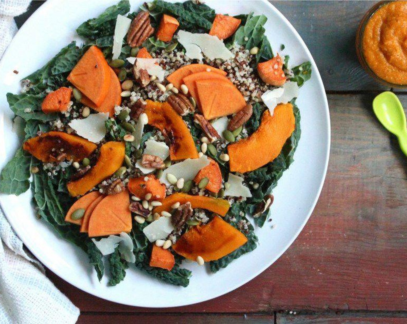 Pumpkin & Kale Salad and Pumpkin, Quinoa & Sweet Potato Baby Food