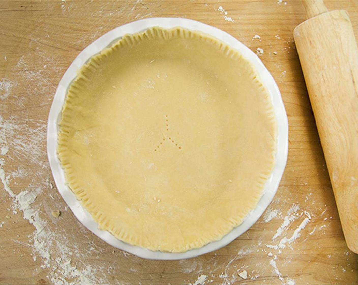step 5 Bake pie shell for 12 minutes at 350 degrees F (180 degrees C).