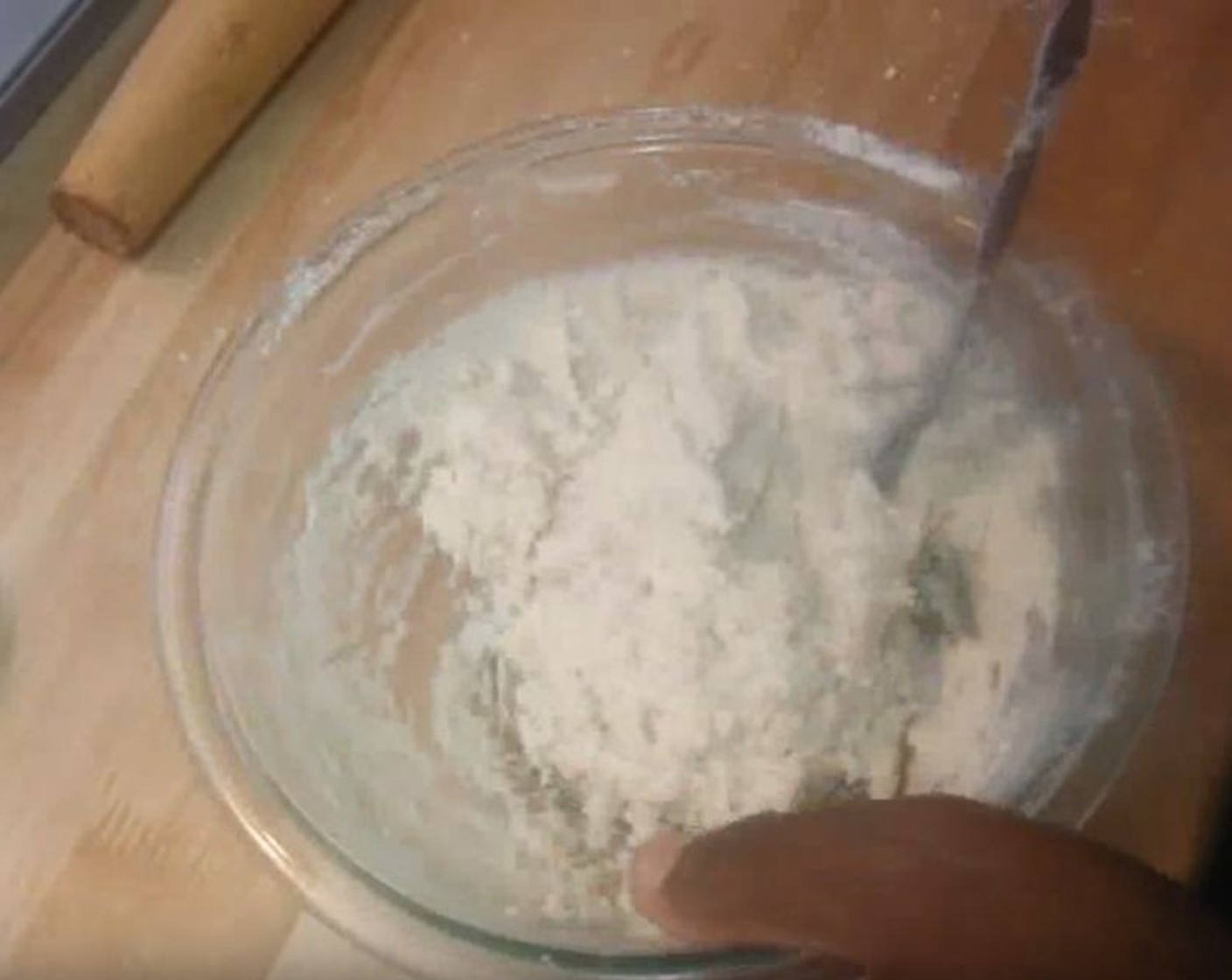 step 4 Add Milk (3/4 cup). Stir until a dough is formed.