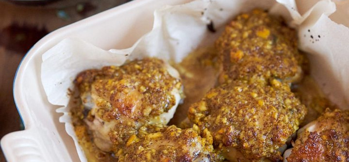 Roast Chicken Thighs with Dijon Marmalade Recipe | SideChef