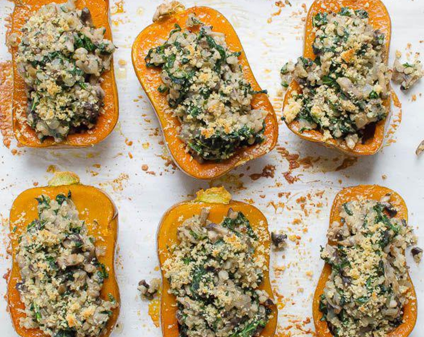 Savory Stuffed Honeynut Squash