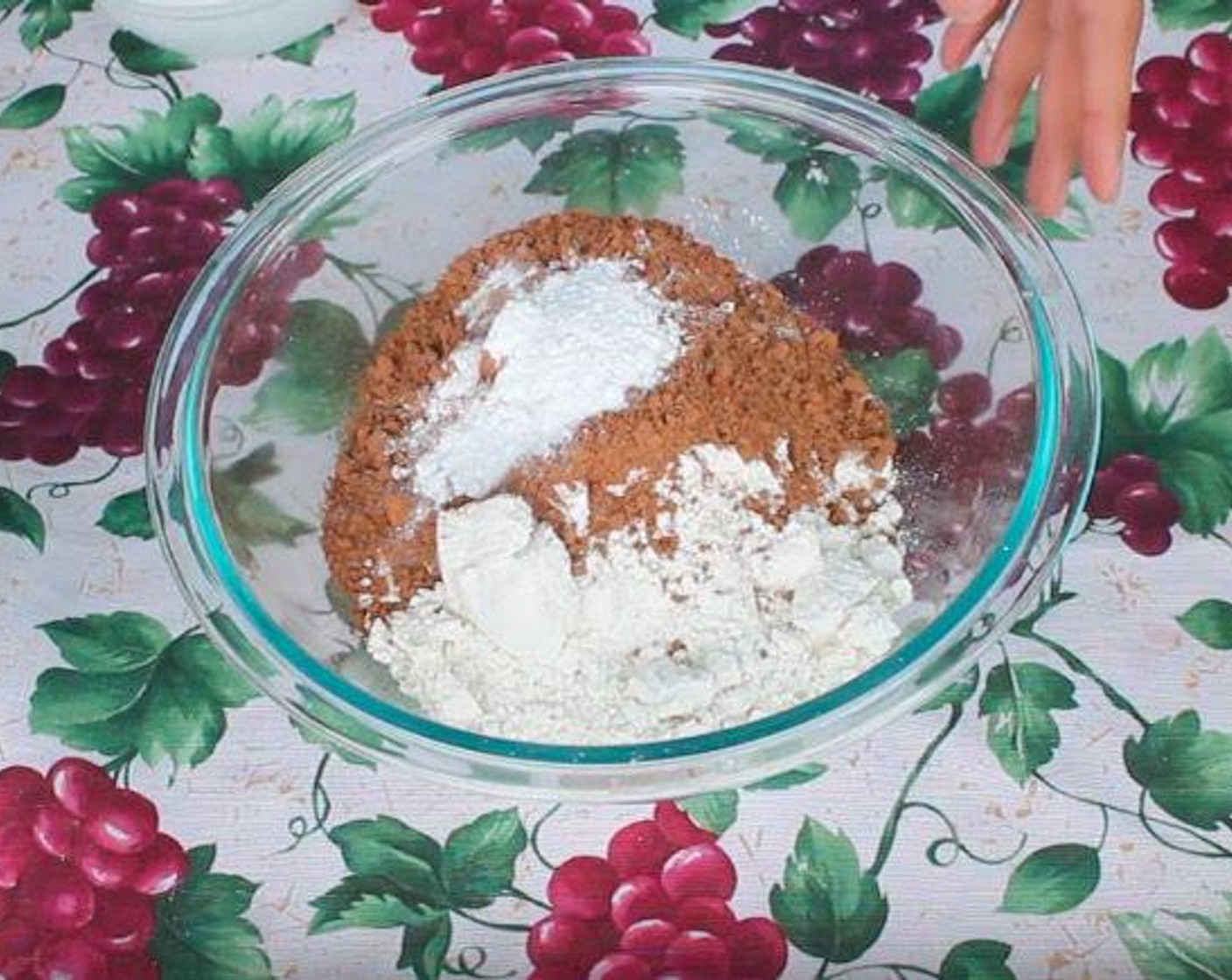 step 4 In a separate bowl, add All-Purpose Flour (2 cups), Unsweetened Cocoa Powder (3/4 cup), Baking Soda (1 tsp), Baking Powder (1/2 Tbsp), and Salt (1 tsp).
