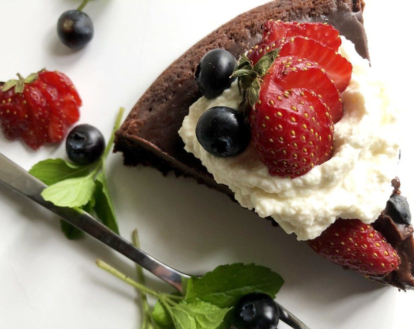 step 10 Garnish with Fresh Mixed Berries (to taste), Fresh Mint Leaves (to taste), and Whipped Cream (to taste).