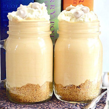 No-Bake Butterbeer Cheesecake Jars Recipe | SideChef