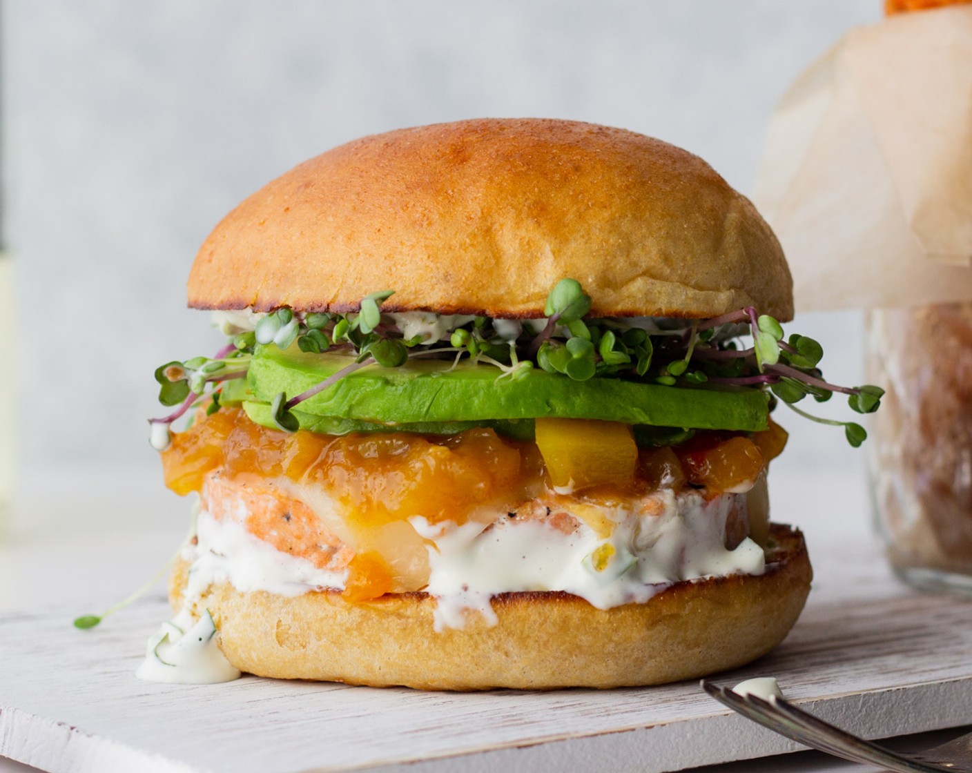 Gourmet Salmon Burger