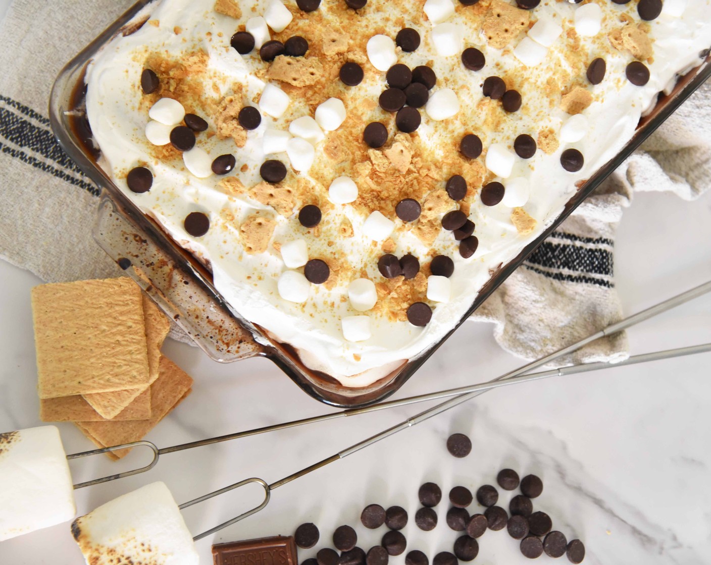S'mores Poke Cake