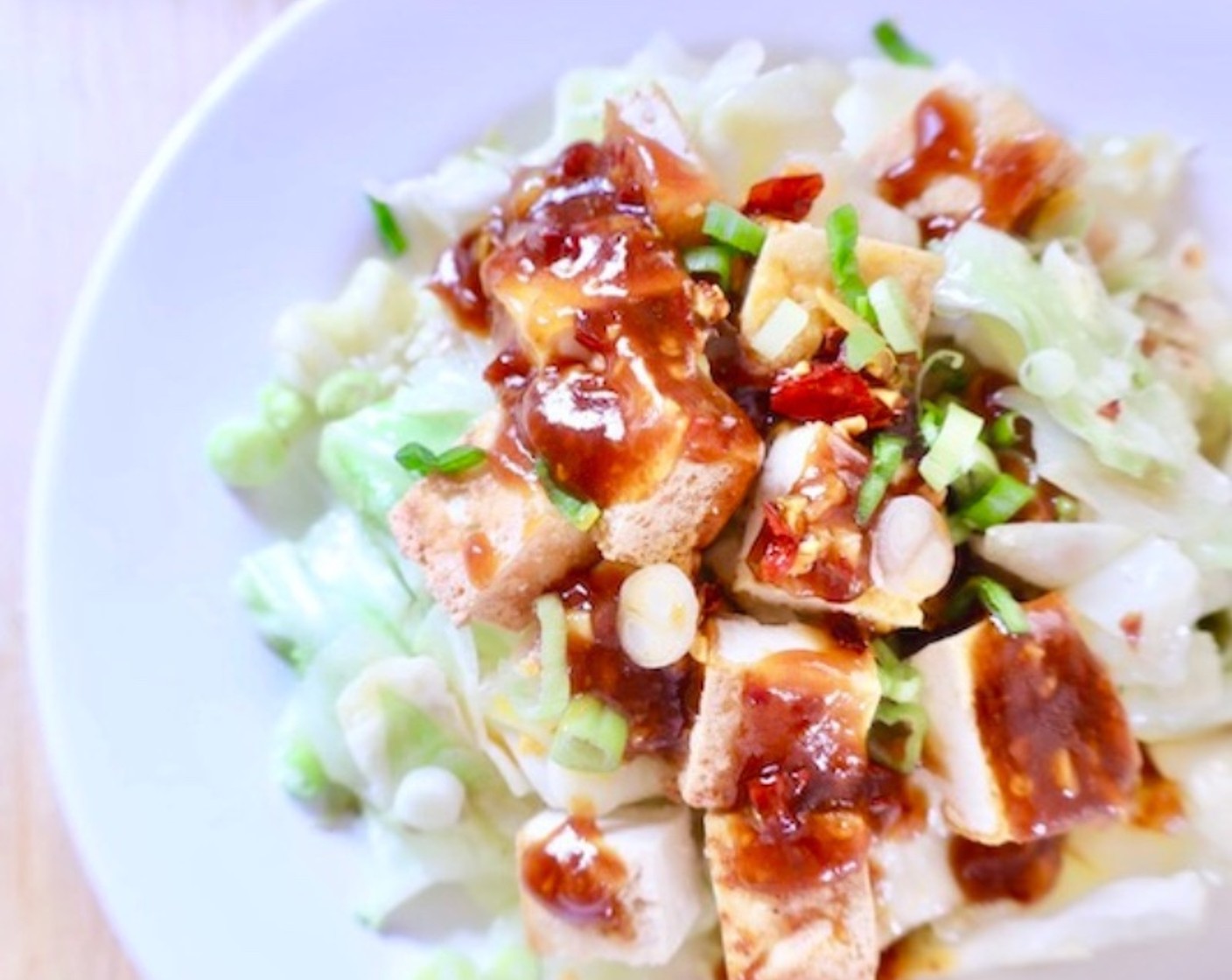Fried Tofu and Cabbage